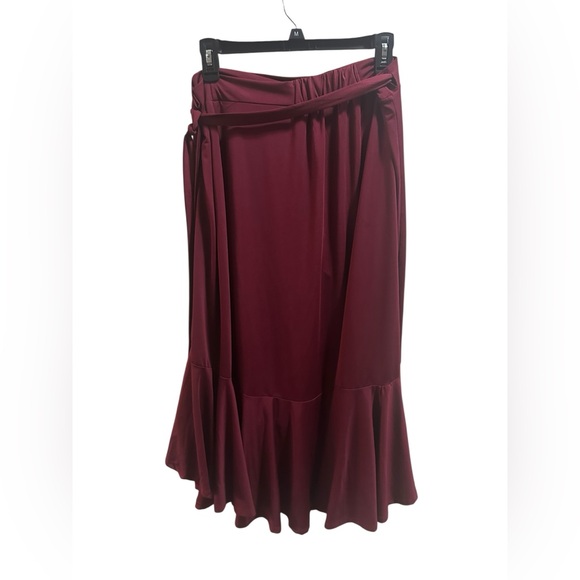 Lularoe Bella Maroon Wrap Skirt size large - Picture 5 of 5